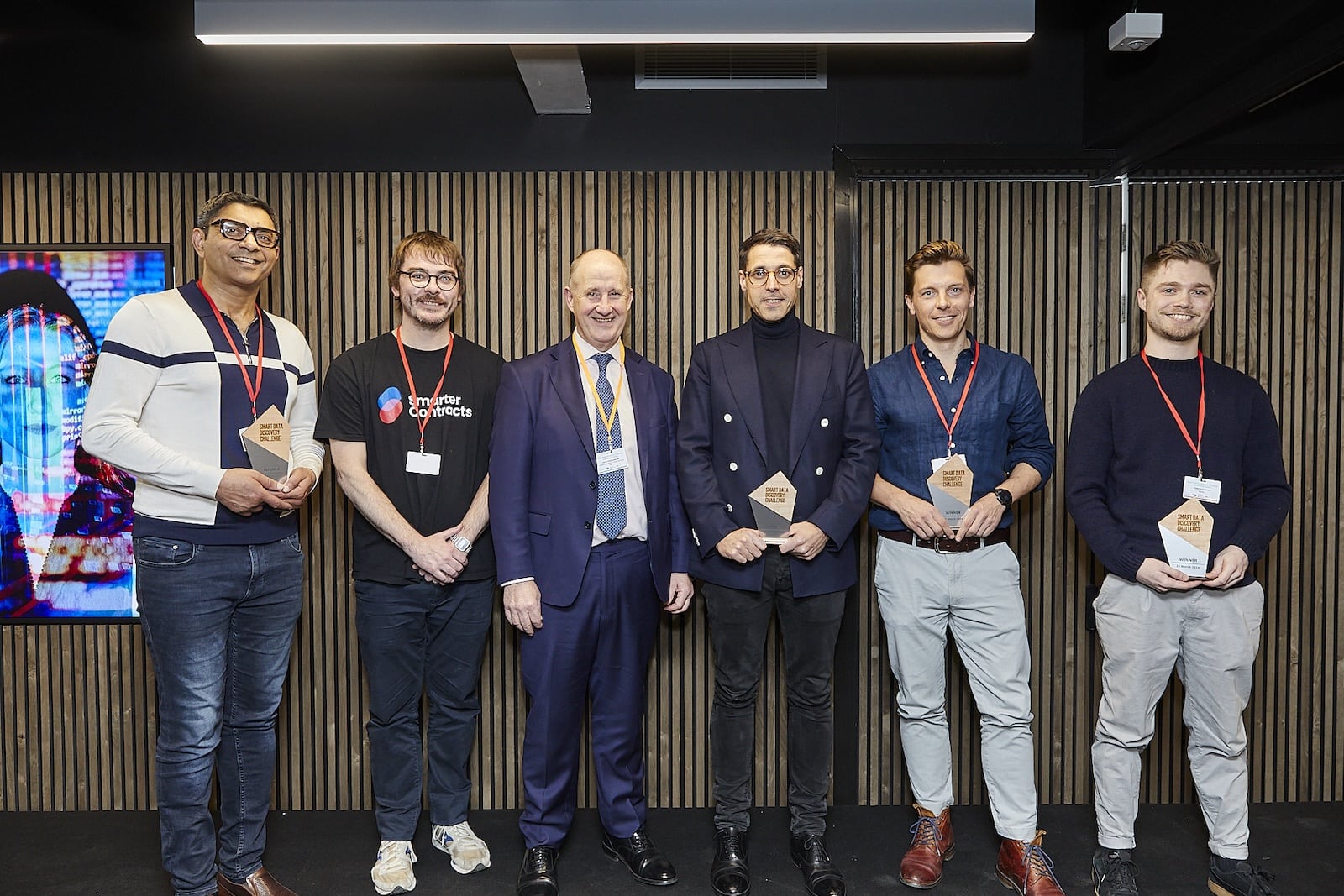 Smart Data Discovery Challenge Winners with Minister Kevin Hollinrake MP